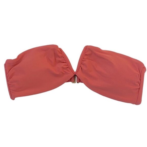 Andie Punch Pink Strapless Scala Bandeau Bikini Top Sz M NWT - Picture 2 of 13